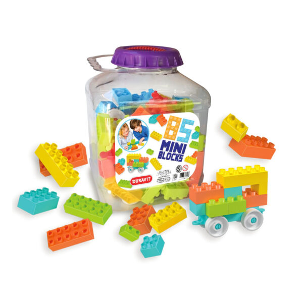 Pote de Blocks chicos x85 piezas